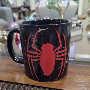 Marvel Black Mug with Red Spider Design